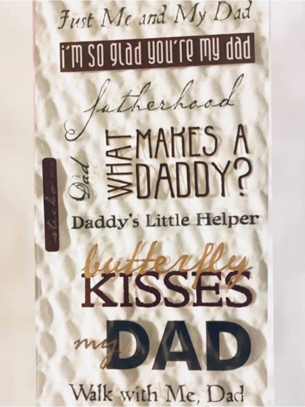 💞 New Father's Day, Dad, & Daddy Scrapbook Craft Stickers